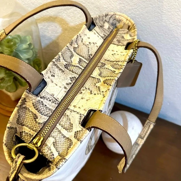 Vintage Coach Audrey Python North South Tote Bag/Shoulder Bag - 17043 - Picture 6 of 16